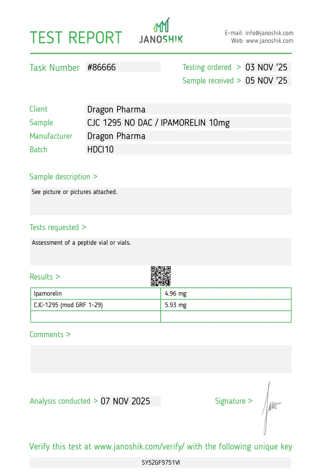 CJC-1295 NO DAC IPAMORELIN
