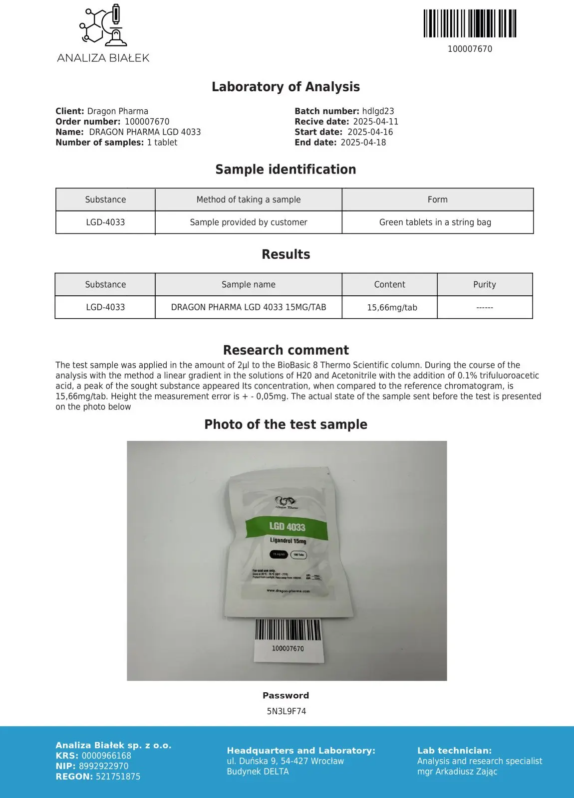 LGD 4033 (Ligandrol)