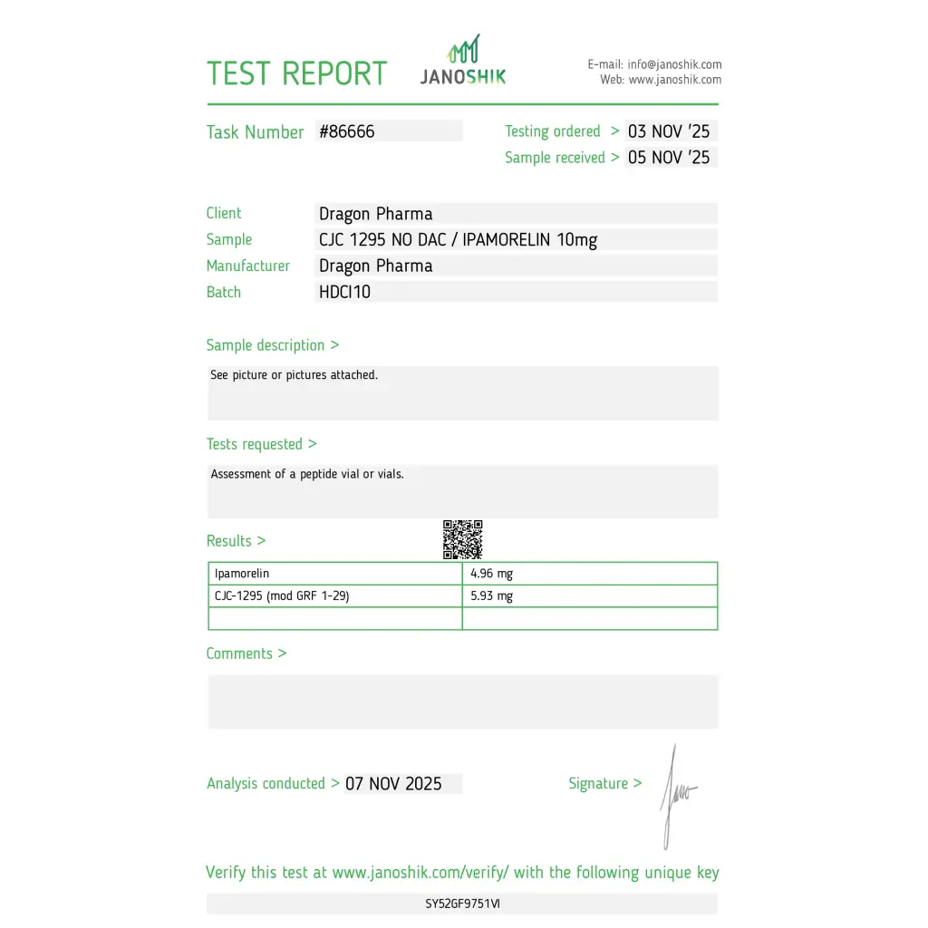 CJC-1295 NO DAC/IPAMORELIN (10mg)
