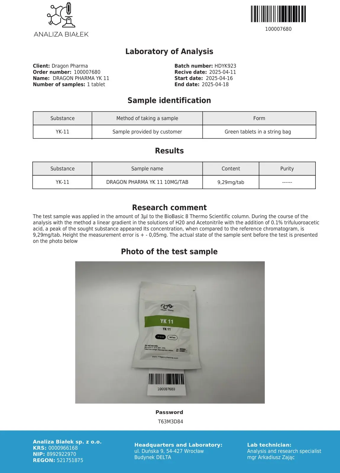 YK11 (10mg)